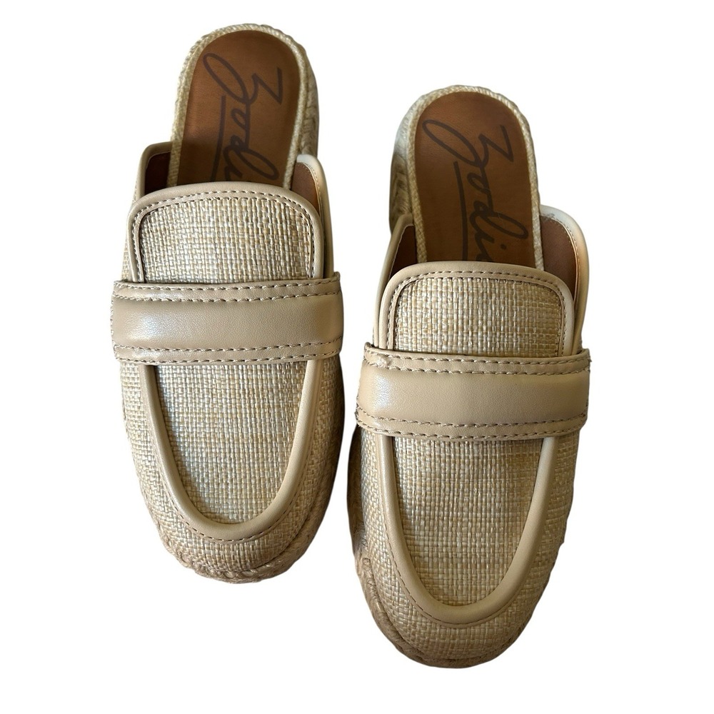 Zodiac Gizelle Woven Slip-On Platform Mule Womens Size 7.5M Beige Casual Comfort - Picture 3 of 10